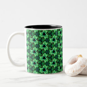 Symphony in Green  Two-Tone Coffee Mug