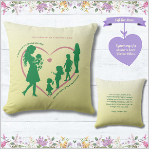 Symphony of a Mother's Love Throw Pillow