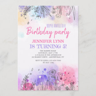 Symphony of Colour Invitation