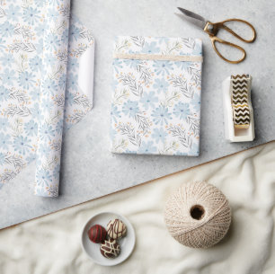 Symphony of Heavenly Blue Wrapping Paper