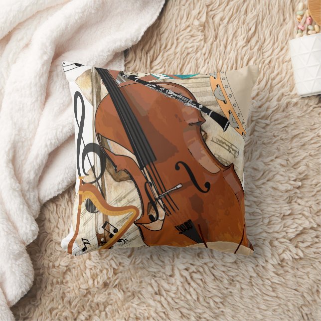Symphony of Instruments Cushion (Blanket)