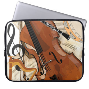 Symphony of Instruments Laptop Sleeve