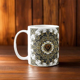 Symphony of love on a honeycomb coffee mug
