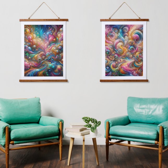  Symphony of Opulence An Abstract Masterpiece Hanging Tapestry (Living Room)