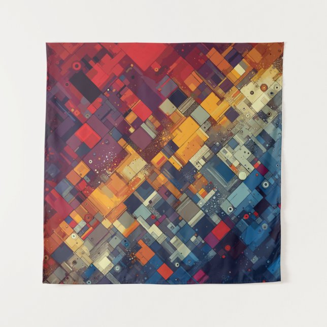 Symphony of Shapes and Colours Tapestry (Front)