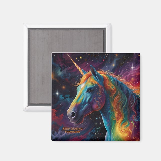  Symphony of the Galaxy - Vibrant Horse colour Magnet (Front/Back)