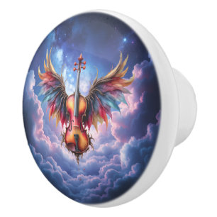 Symphony of the Moonlit Skies. Ceramic Knob