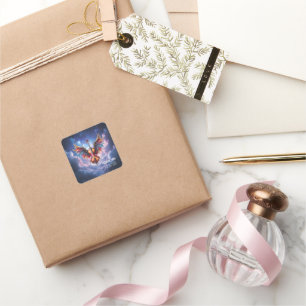 Symphony of the Moonlit Skies. Square Sticker