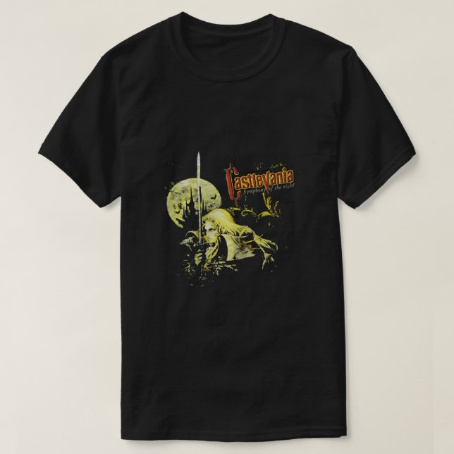 Symphony of the night Alucard Castlevania Game Fun T-Shirt (Design Front)