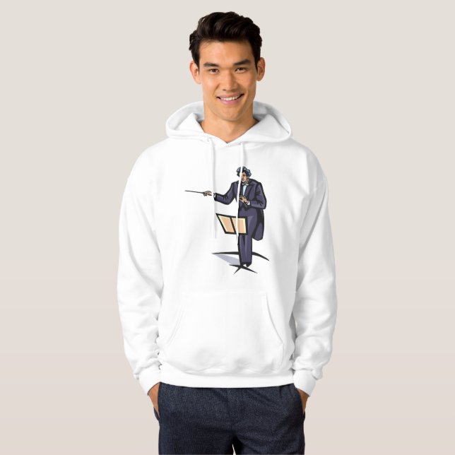 Symphony Orchestra Conductor Classical Music Hoodie (Front Full)