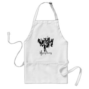 SYMPHONY orchestra  in a stylised design Standard Apron