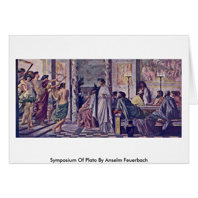 Symposium Of Plato By Anselm Feuerbach (Front Horizontal)