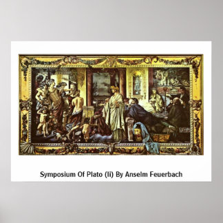 Symposium Of Plato (Ii) By Anselm Feuerbach Poster