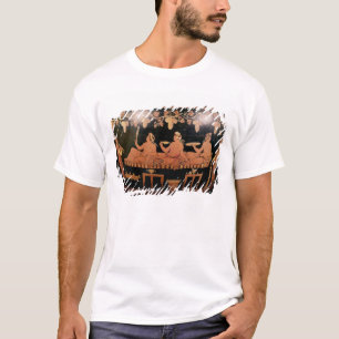 Symposium showing three men playing cottabos T-Shirt