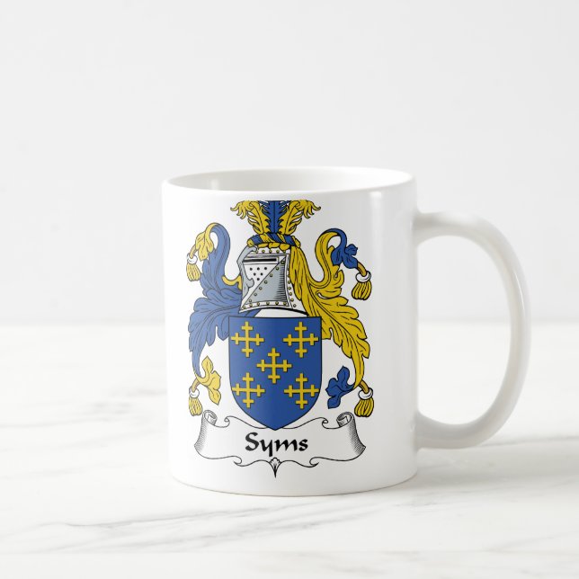Syms Family Crest Coffee Mug (Right)