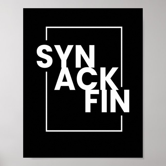SYN ACK FIN IT Hacker Code Poster (Front)