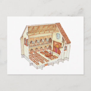Synagogue. 15th century. Central Europe Postcard