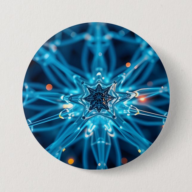 Synaptic Star 7.5 Cm Round Badge (Front)