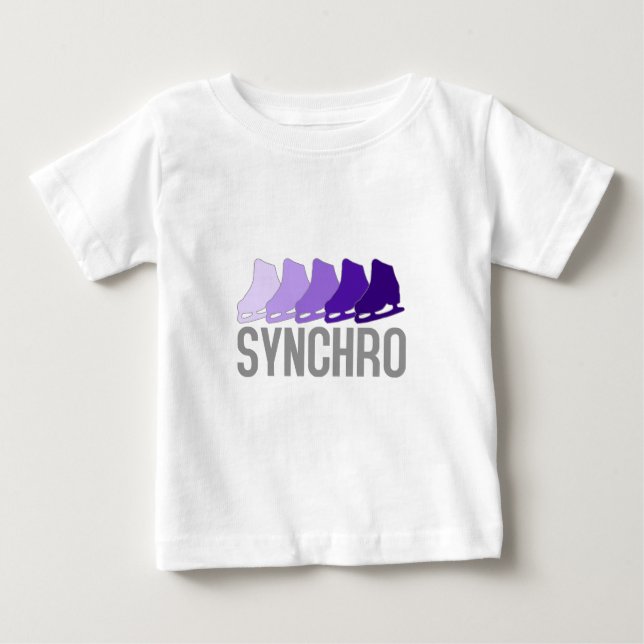 Synchro Skates Baby T-Shirt (Front)