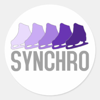 Synchro Skates Classic Round Sticker