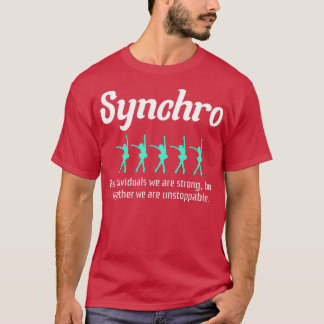 Synchro Synchronized Figure Skating Ice Skater 2 T-Shirt