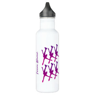Synchro team water bottle arabesque purple pink