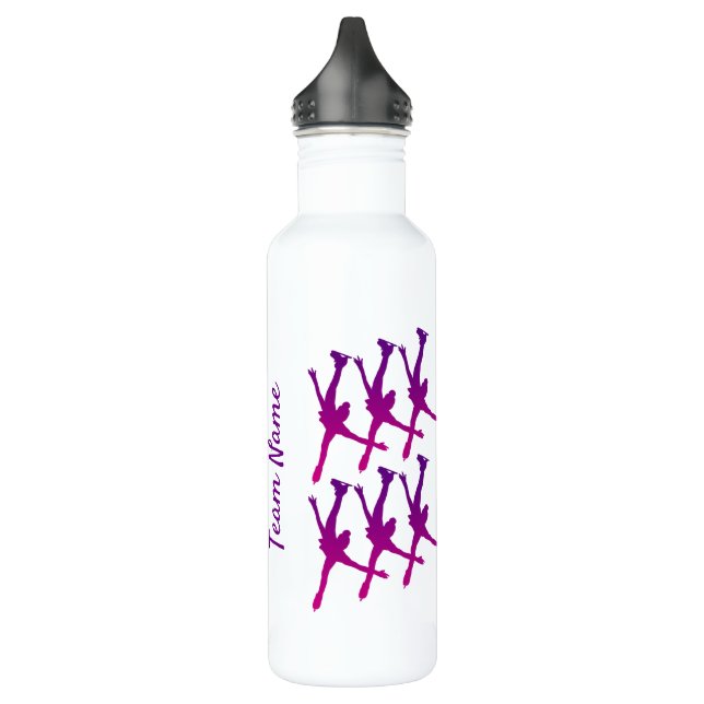 Synchro team water bottle arabesque purple pink (Left)