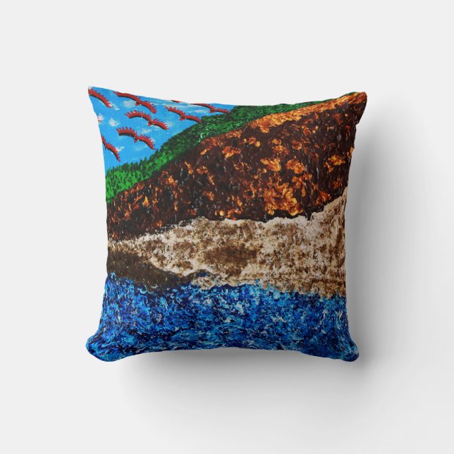 "Synchronicity 3" pillow (Front)