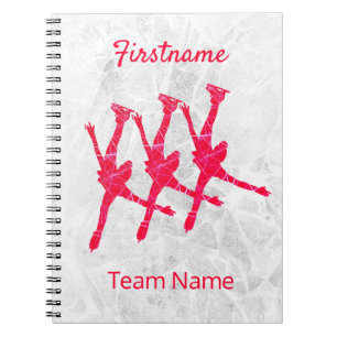 Synchronised skating journal - Arabesque red ice