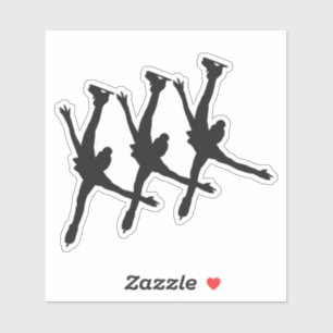 Synchronised Skating Sticker arabesque black