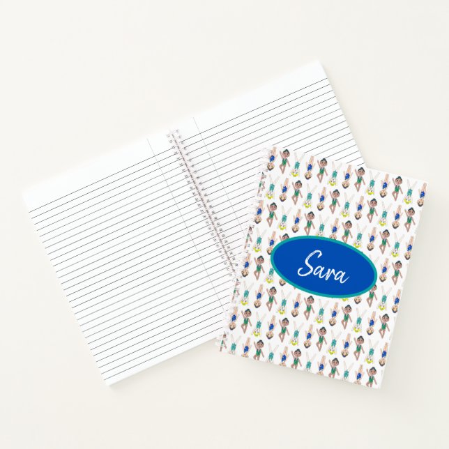 Synchronised Swimmer Girls Swim Team Synchro Notebook (Inside)