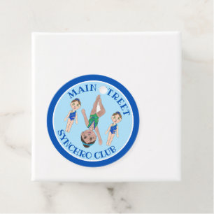 Synchronised Swimmer Girls Synchro Swimming Sports Favour Tags