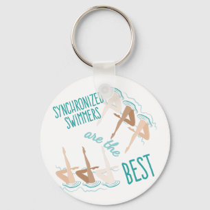 Synchronised Swimmers Key Ring
