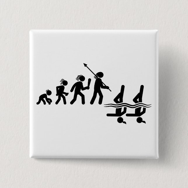 Synchronised Swimming 15 Cm Square Badge (Front)