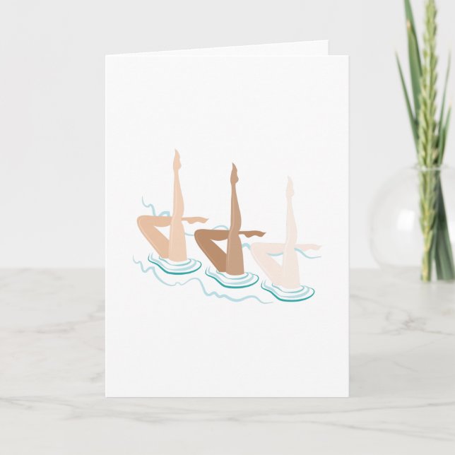Synchronised Swimming Card (Front)