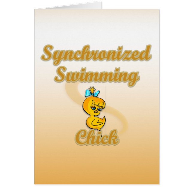Synchronised Swimming Chick (Front)