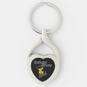 Synchronised Swimming Chick #4 Key Ring
