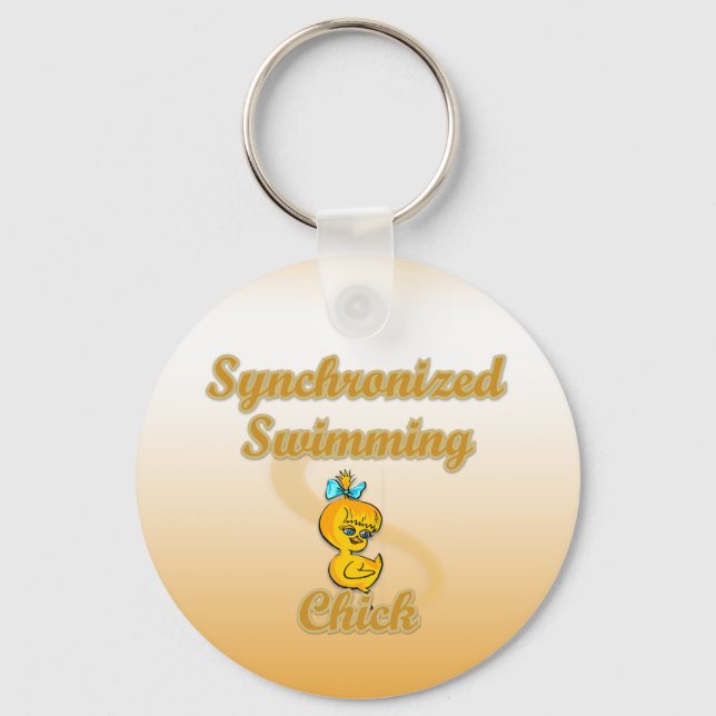 Synchronised Swimming Chick Key Ring (Front)