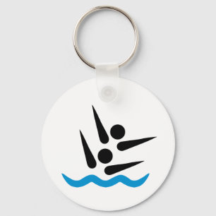 Synchronised swimming key ring