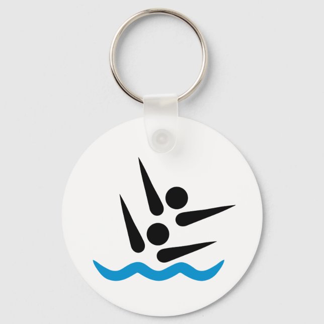 Synchronised swimming key ring (Front)