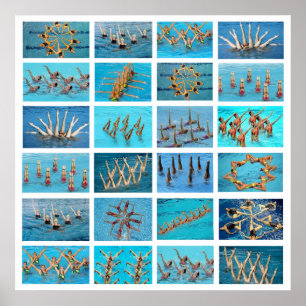 synchronised swimming poster