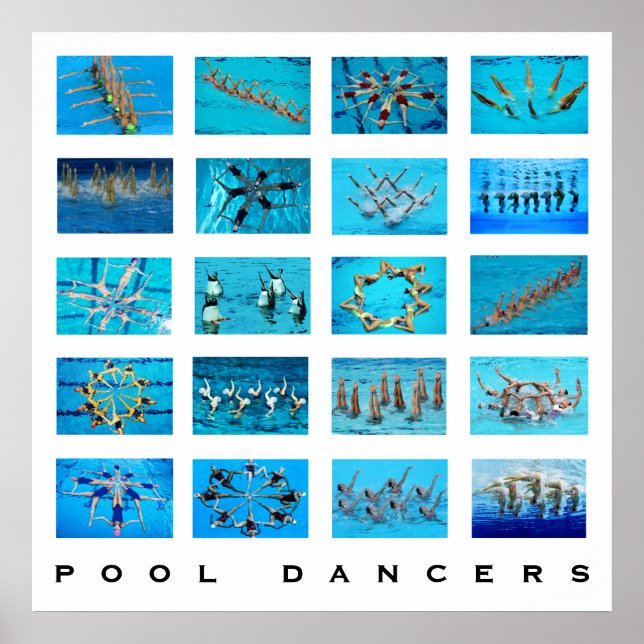 Synchronised Swimming Swimmer Poster (Front)