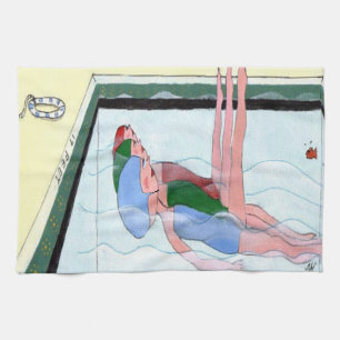 Synchronised Swimming Tea Towel