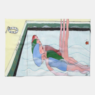 Synchronised Swimming Tea Towel
