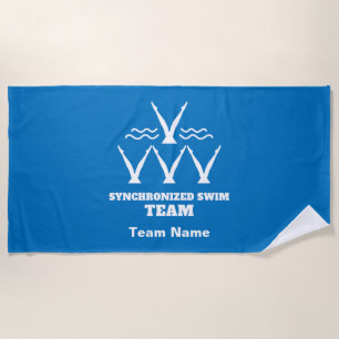 Synchronised Swimming Team Beach Towel