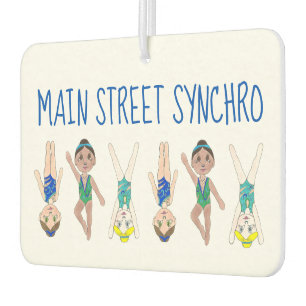 Synchronised Swimming Team Synchro Swimmer Girls Car Air Freshener