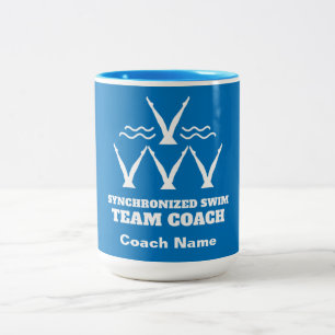 Synchronised Swimming Team Two-Tone Coffee Mug