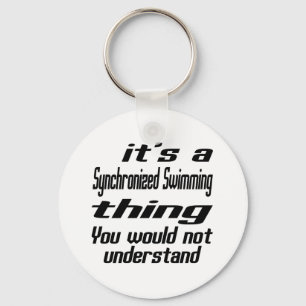 Synchronised Swimming Thing Designs Key Ring
