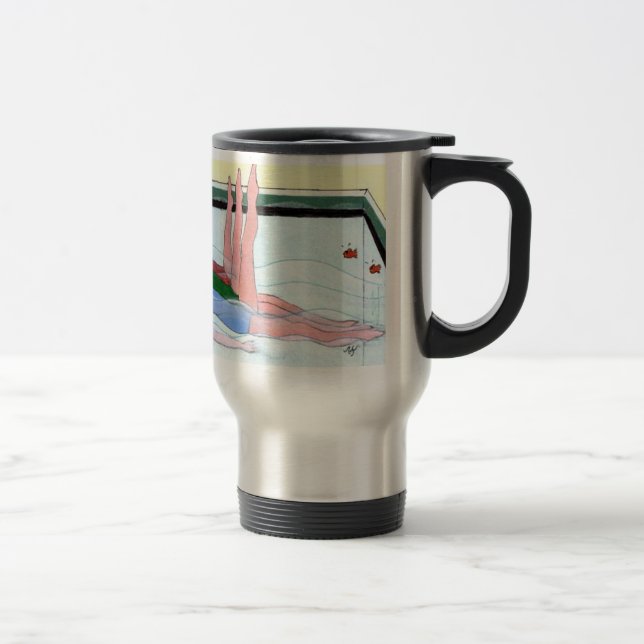 Synchronised Swimming Travel Mug (Right)