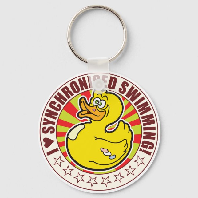 Synchronized Love Duck Key Ring (Front)
